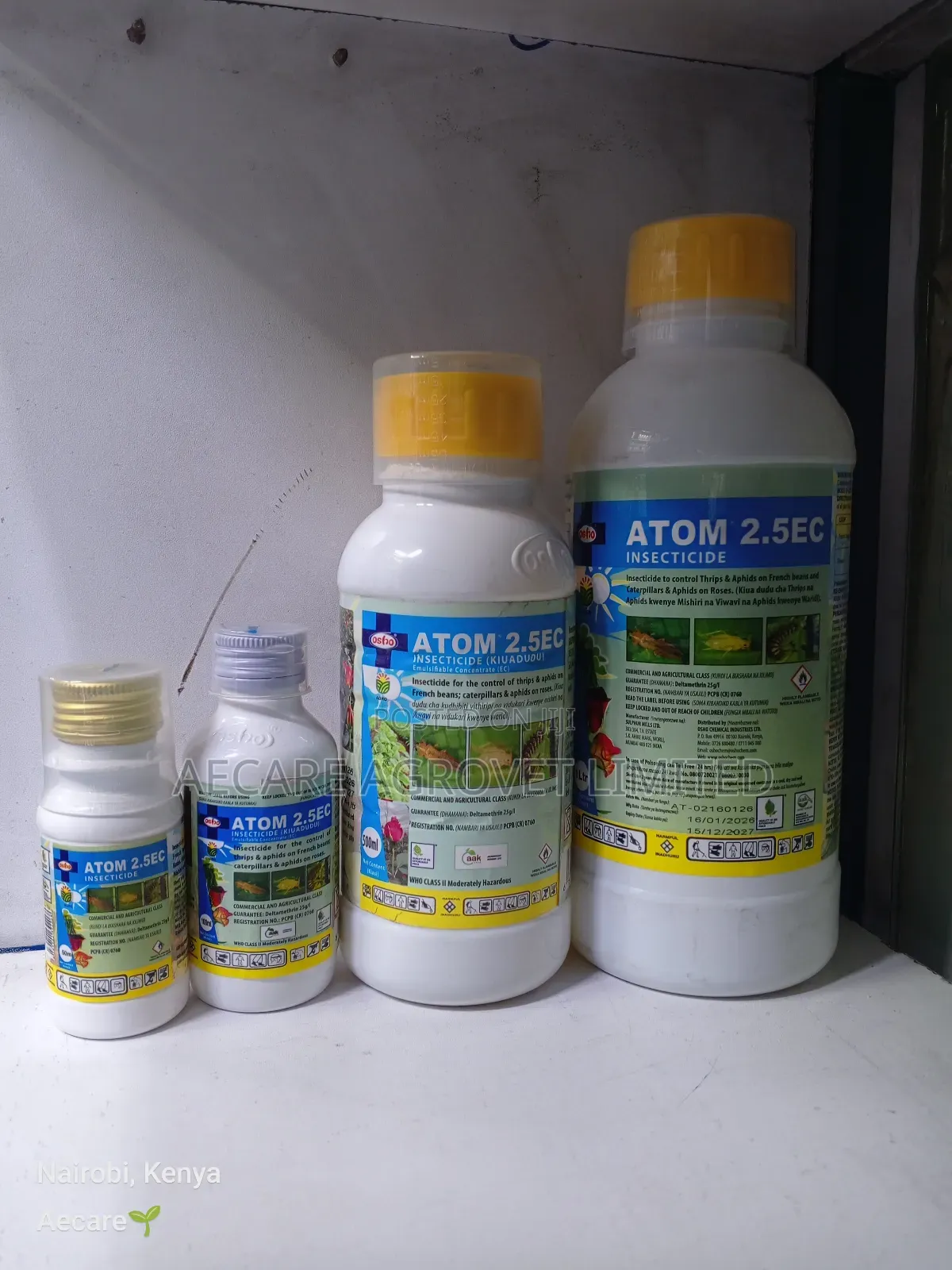 Atom 2.5ec Insecticide 50ml, 100ml, 500ml, 1litre