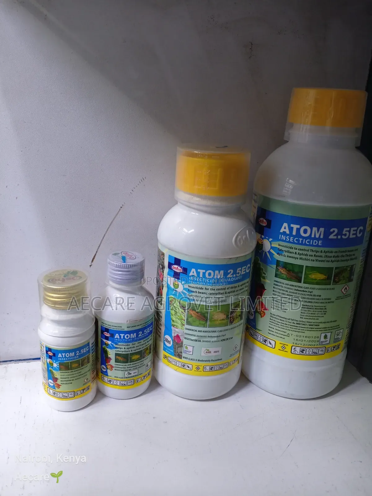 Atom 2.5ec Insecticide 50ml, 100ml, 500ml, 1litre
