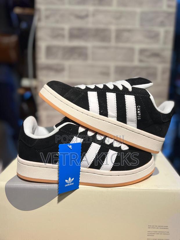 Adidas Campus Black Brown Sole – Classic Casual Sneakers