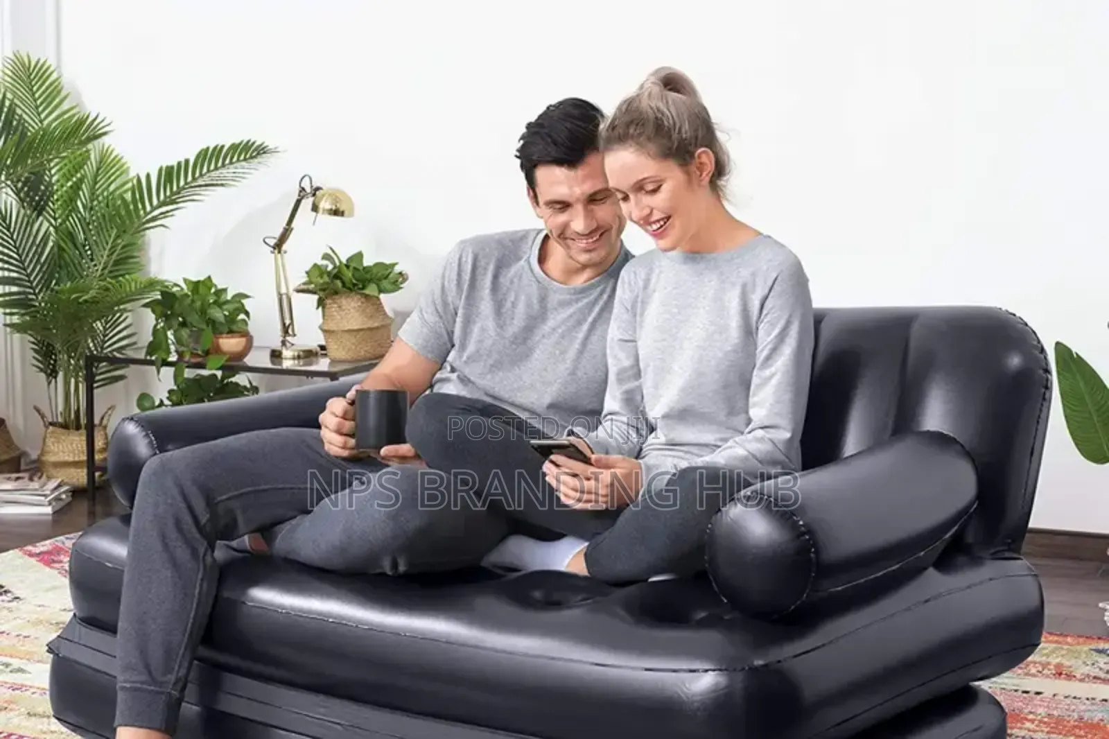 Inflatable Sofa Bed With Electric Pump Cv