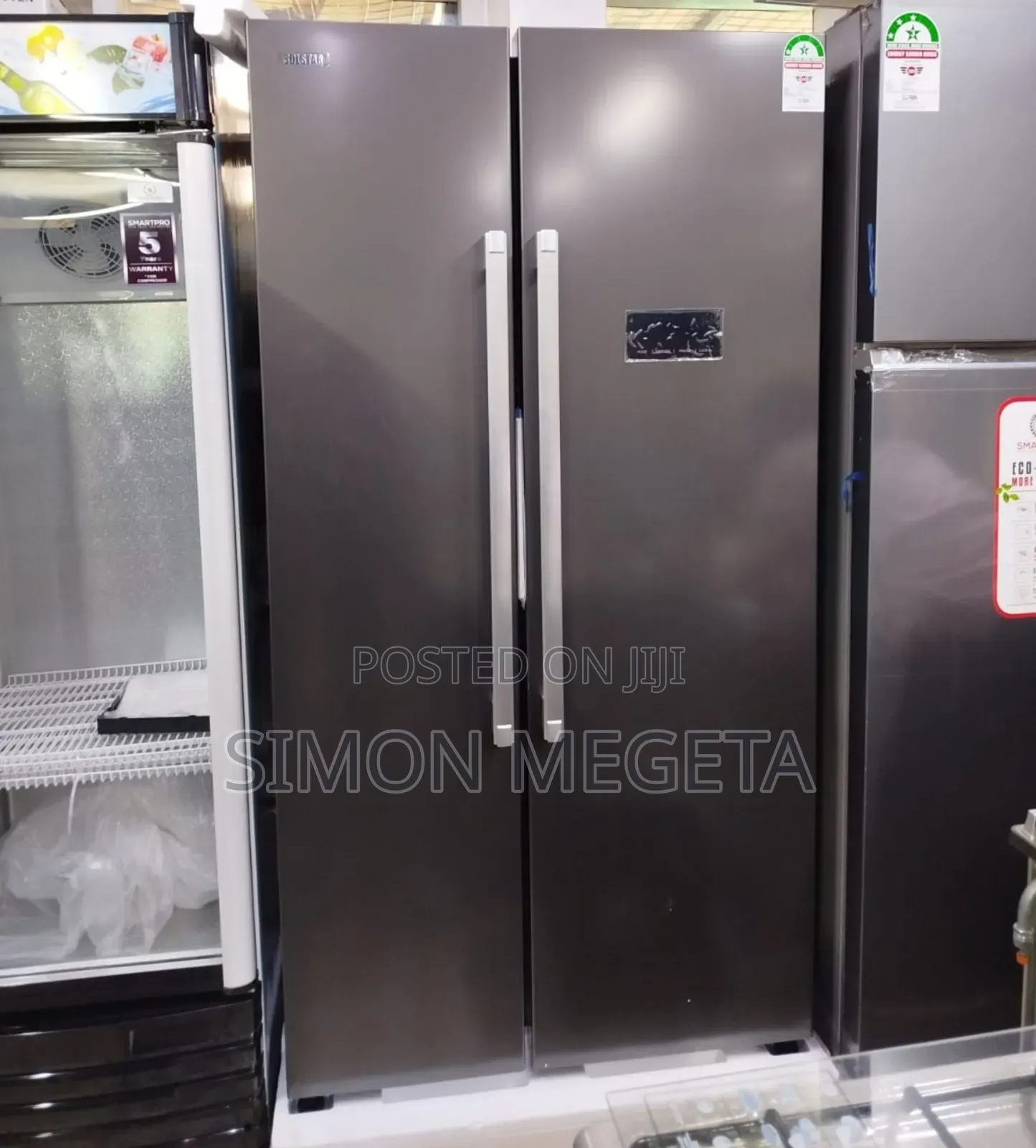 Solstar 442l Double Door Refrigerator Rf616hsb-SSLBSS