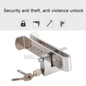 Car Anti Theft Pedal Lock Stainless Steel Clutch Brake Lock 8