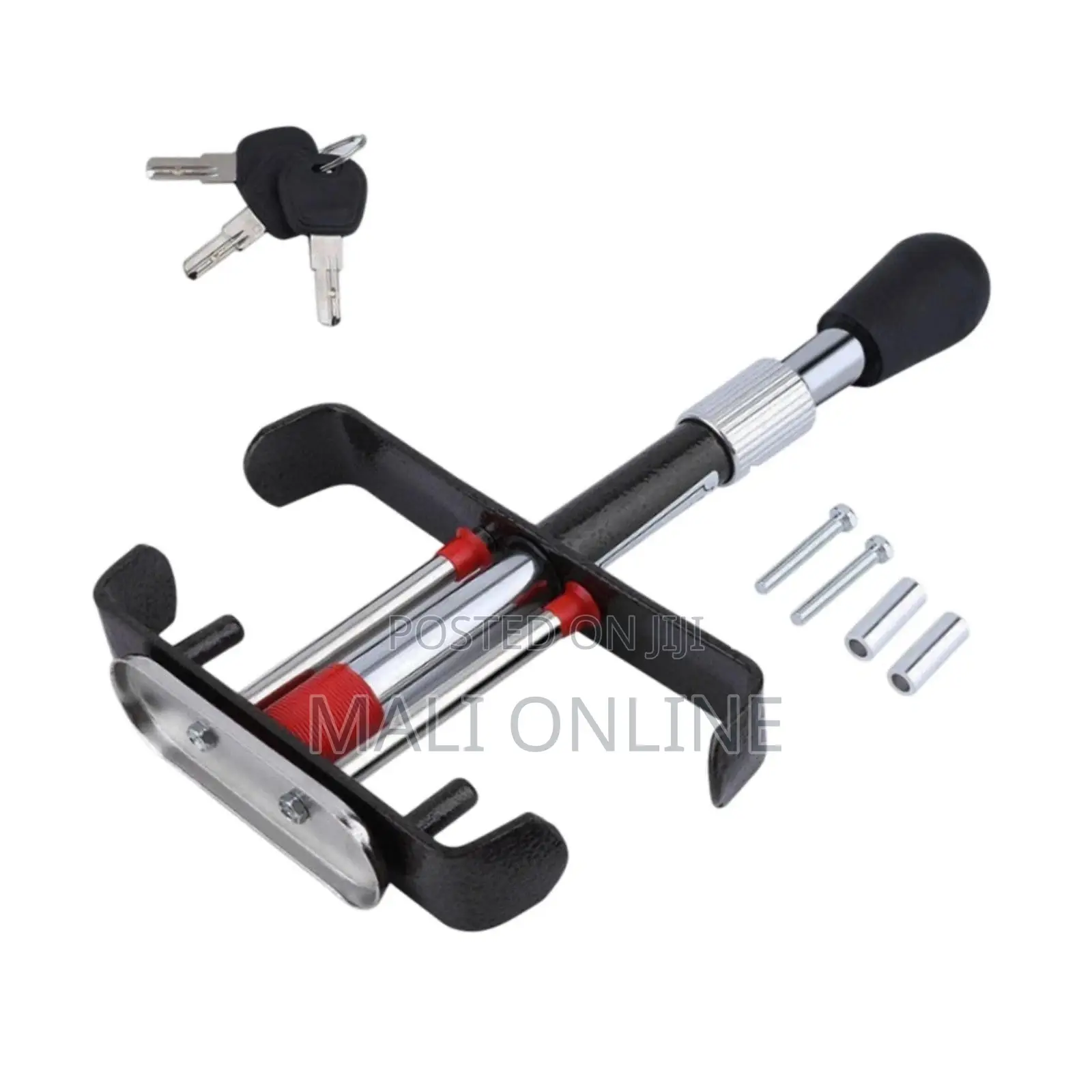 Car Anti Theft Pedal Lock Heavy Duty Steel Brake Clutch Lock Adjustabl