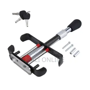 Car Anti Theft Pedal Lock Heavy Duty Steel Brake Clutch Lock Adjustabl
