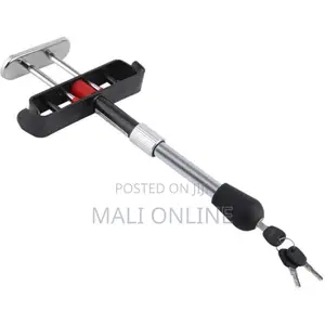 Car Anti Theft Pedal Lock Heavy Duty Steel Brake Clutch Lock Adjustabl