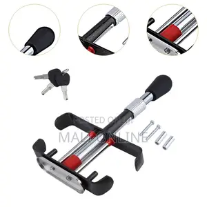 Car Anti Theft Pedal Lock Heavy Duty Steel Brake Clutch Lock Adjustabl
