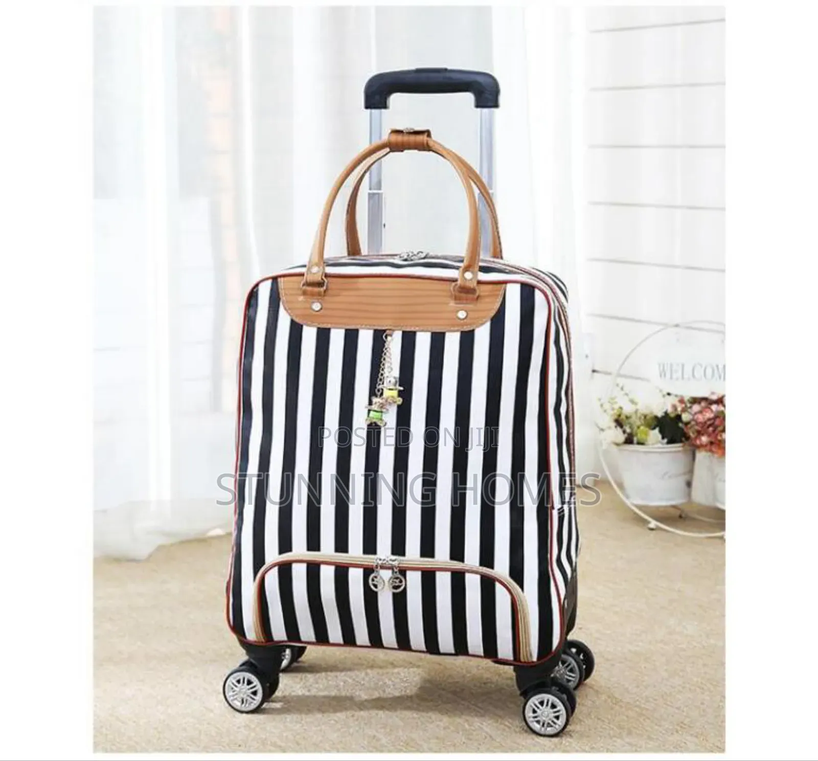 Stripped Travel Suitcase/ Bag Available