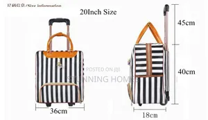 Stripped Travel Suitcase/ Bag Available
