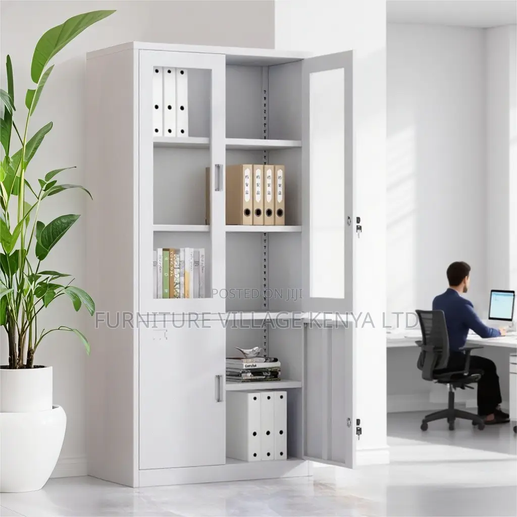 Office Cabinet; 2-door Lockable Filing Office Cabinet