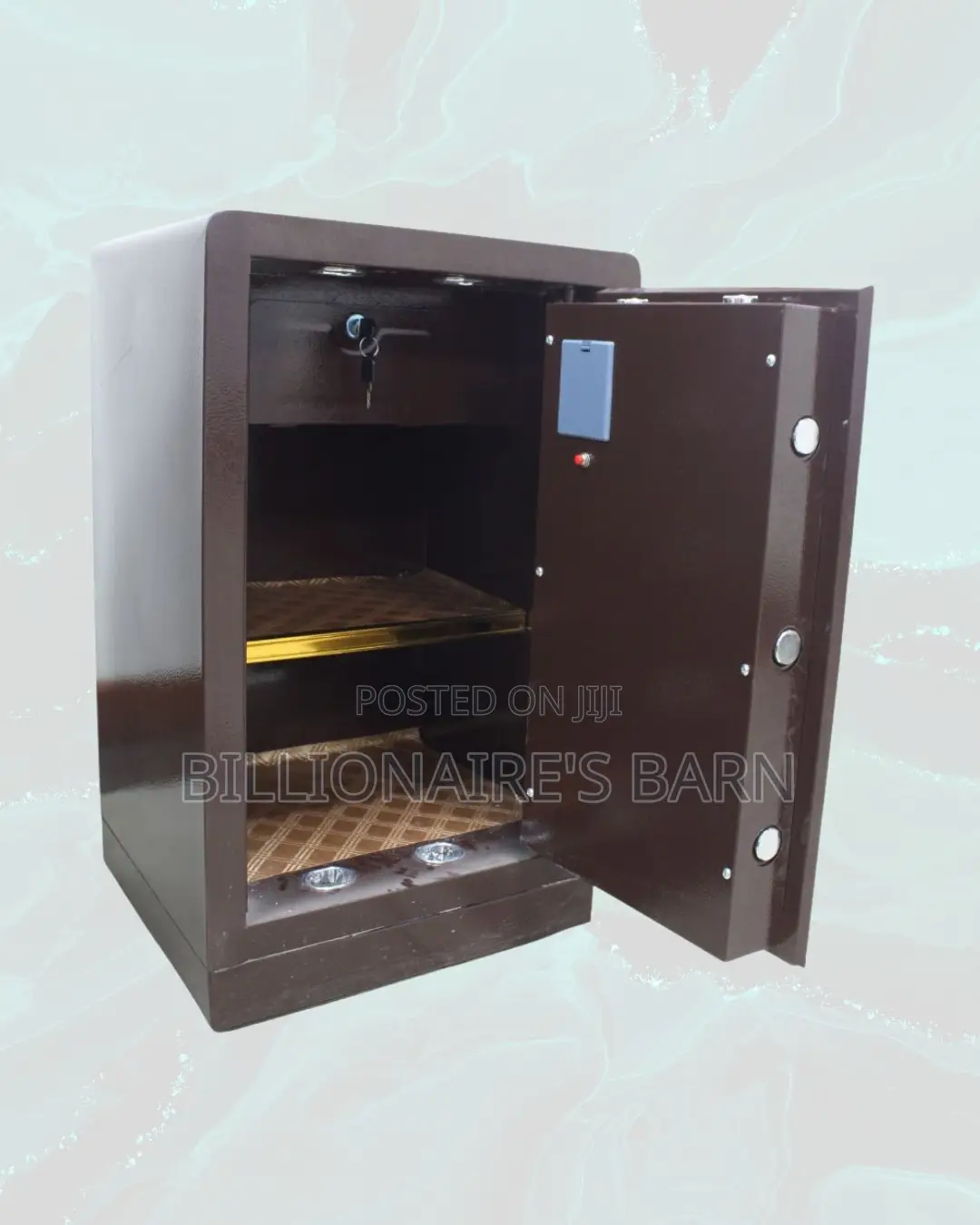 Fireproof Biometric Steel Safe 60 Kg Dual Alarm - Backup Key Comfort