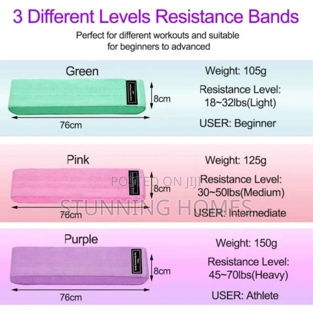 Quality Fabric Resistant Bands for Beginners Amateurs - thumbnail 4