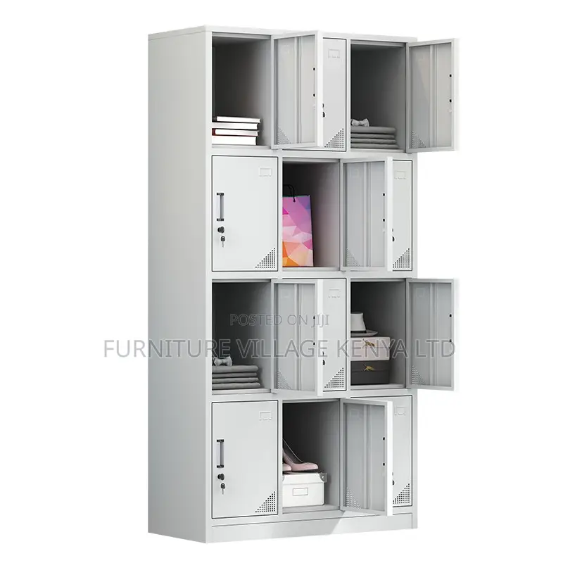 Office Cabinet; 12-locker Steel Storage Cabinet