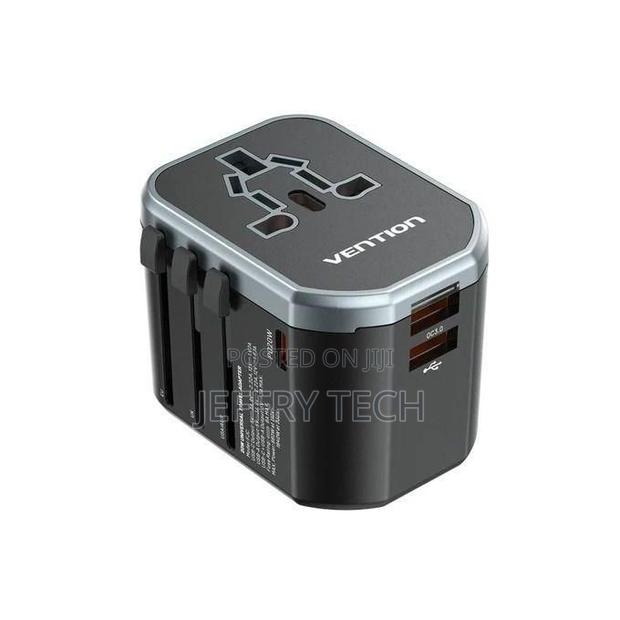 Vention 3-Port Usb (C + a + A) Universal Travel Adapter (20w/18w/18