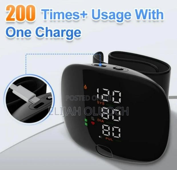 Wrist  Rechargeable Sphygmomanometer Blood Pressure Monitoring Kit