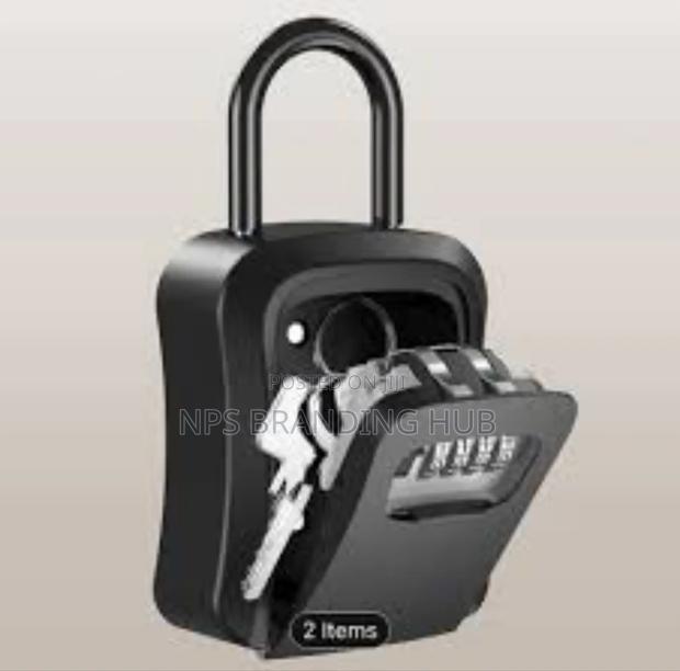 Key Lock Box, Wall Mounted Key Safe Box Hp - thumbnail 2