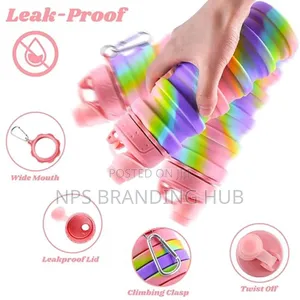 480ml Collapsible Silicone Water Bottle Hbc