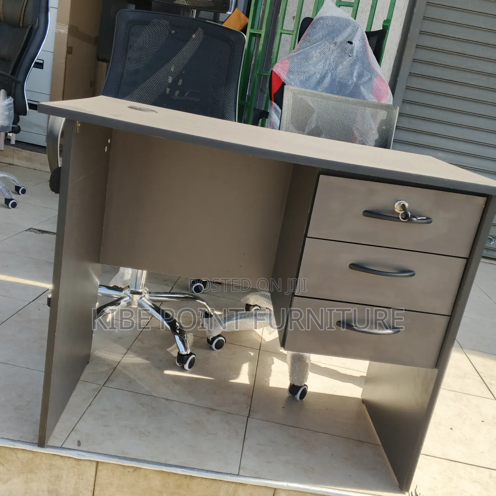 Grey 0.9m Study Table