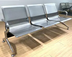 Office Bench : 3-Seater Non-Padded Waiting Bench