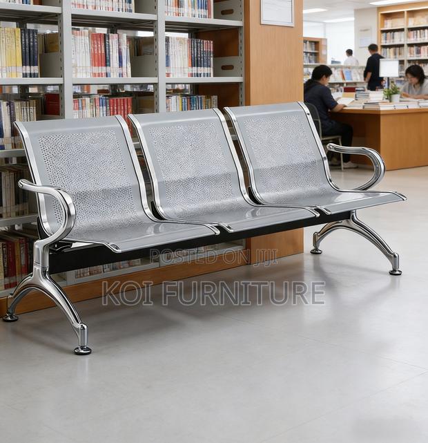 Office Bench : 3-Seater Non-Padded Waiting Bench - thumbnail 7