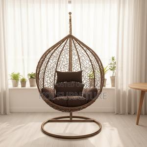 Home Chair : Luxury Rattan Swing Egg Chair - thumbnail 2