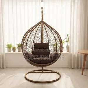 Home Chair : Luxury Rattan Swing Egg Chair