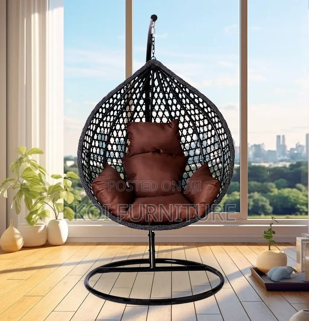 Home Chair : Luxury Rattan Swing Egg Chair