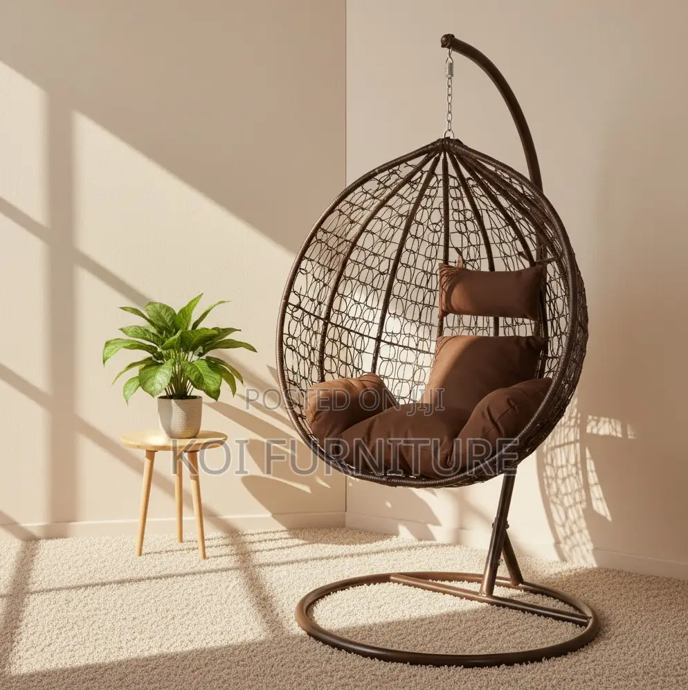 Home Chair : Luxury Rattan Swing Egg Chair