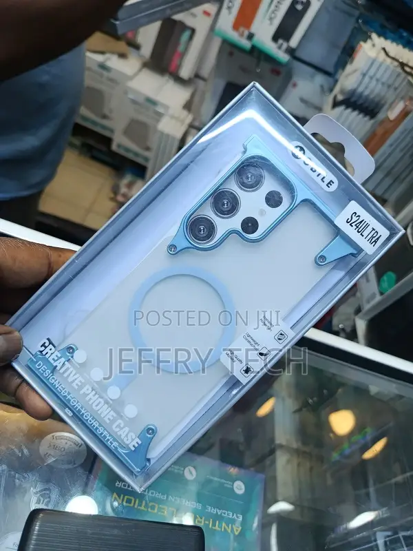 Transparent Magnetic Phone Designed for the Samsung Galaxy S24 Ultra