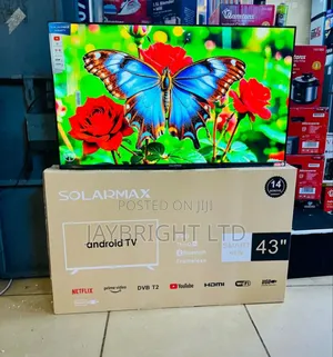 Solarmax 43′′ Inch Smart Android Tv Frameless/Bluetooth Tv Android