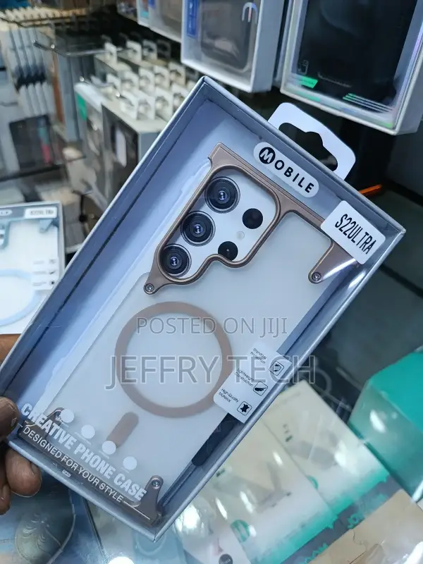 Metallic Frameless Magnetic Case for the Samsung Galaxy S22 Ultra