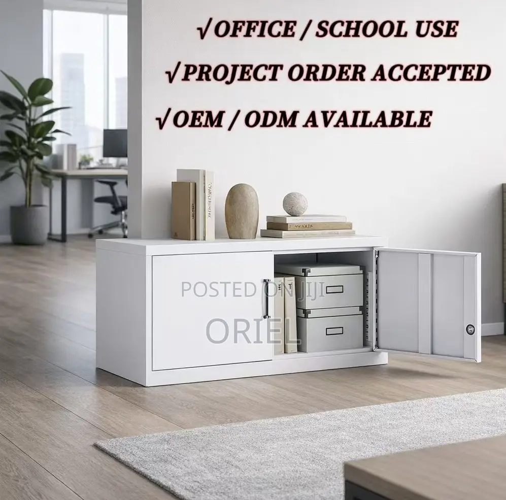 Office Cabinets: Heavy-Duty Steel Office Cabinet With 2 Lockers