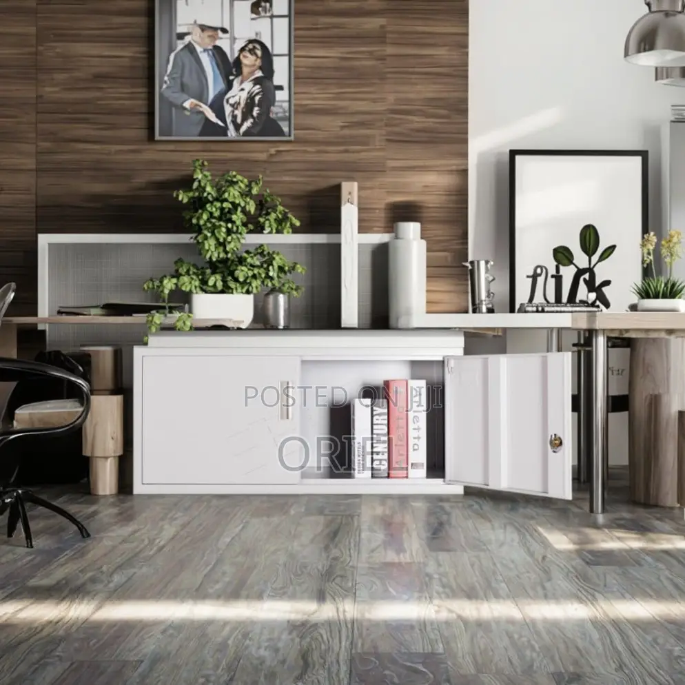 Office Cabinets: Heavy-Duty Steel Office Cabinet With 2 Lockers