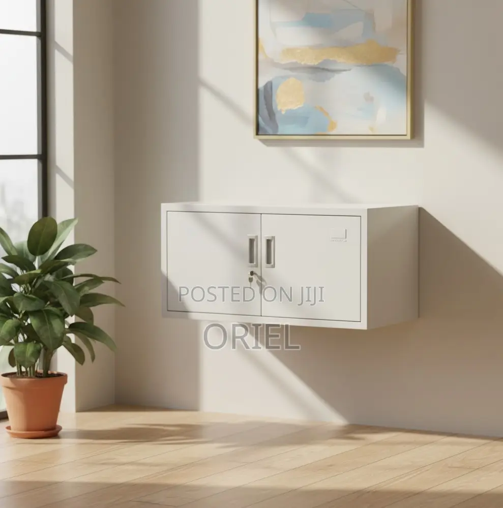Office Cabinets: Heavy-Duty Steel Office Cabinet With 2 Lockers