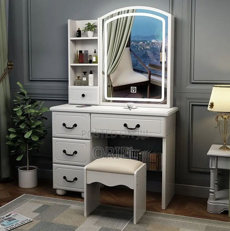 Dressing Tables: Home Makeup Vanity Table With Modern Design
