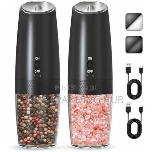 Salt Or Pepper Grinder Gravity Electric Salt Grinder Rechageable Hp - thumbnail 2