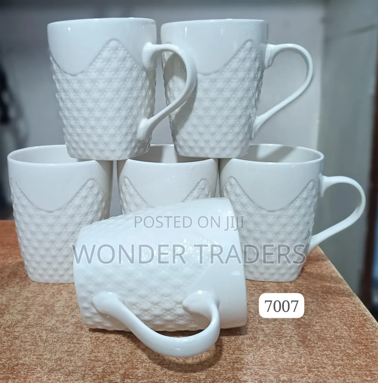 Ceramic Black Mug 6 Pieces