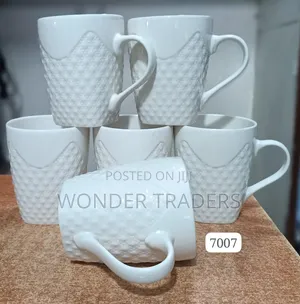 Ceramic Black Mug 6 Pieces