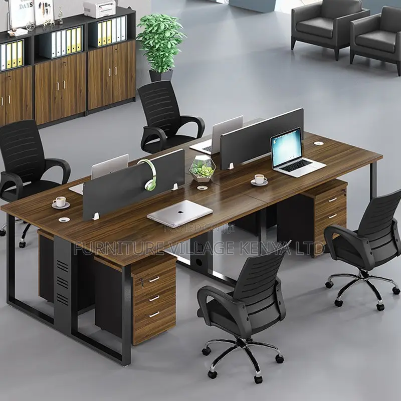 Workstation; Four Way Modular Office Workstation