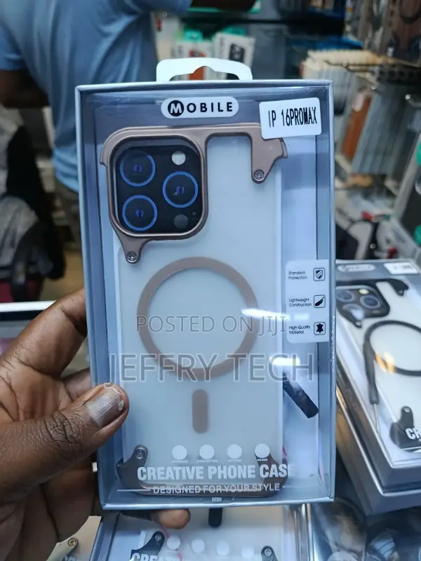 Case D for the iPhone 16 Pro Max, Featuring a Metal Bezel, Magnetic