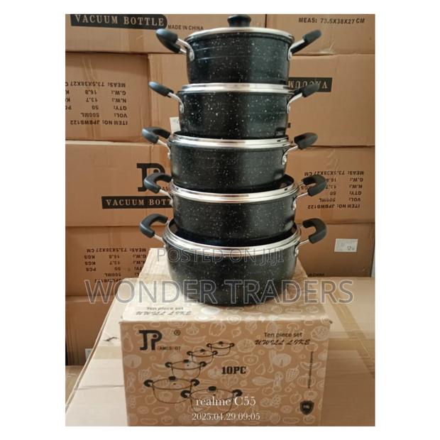 10 Piece Jp Non Stick Cookwares Set Restocked 
New Model
Non Stick