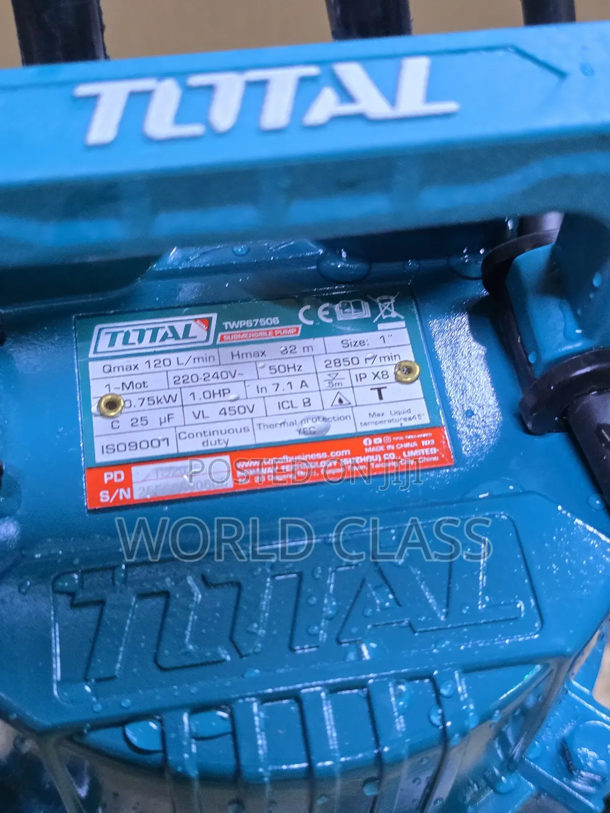 Total Original.1hp Submasible Pump QDX 32m Head