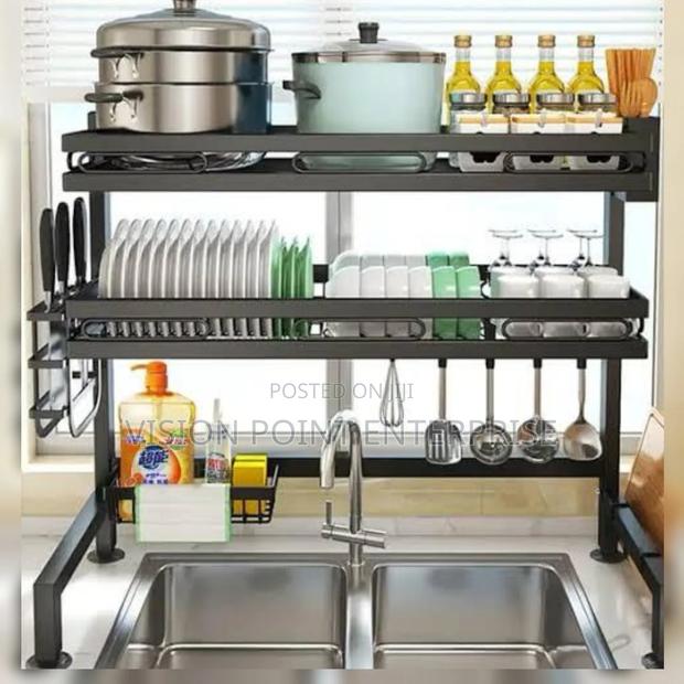 Over the Sink Double Dish Rack - main view