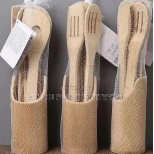 Wooden Spoon Bamboo Set