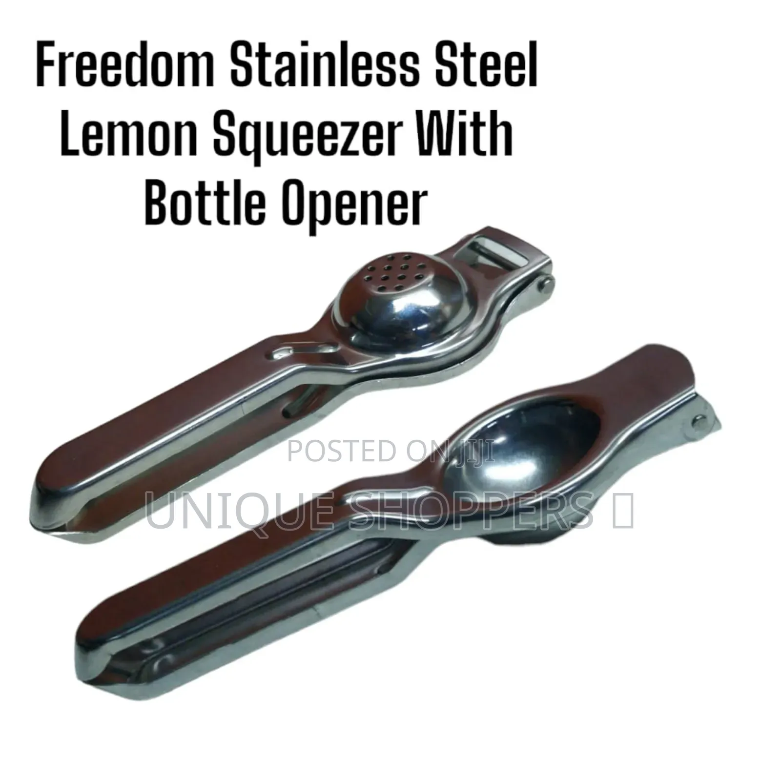 Freedom Stainless Steel Lemon Squeezer With Bottle Opener