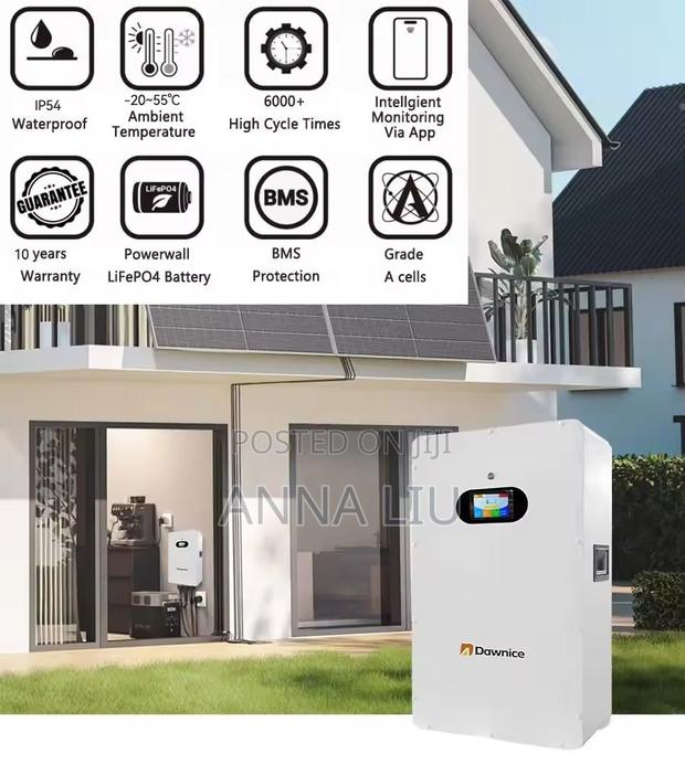 16kwh 314ah 51.2v Solar Backup LFP Battery Wall Mount
