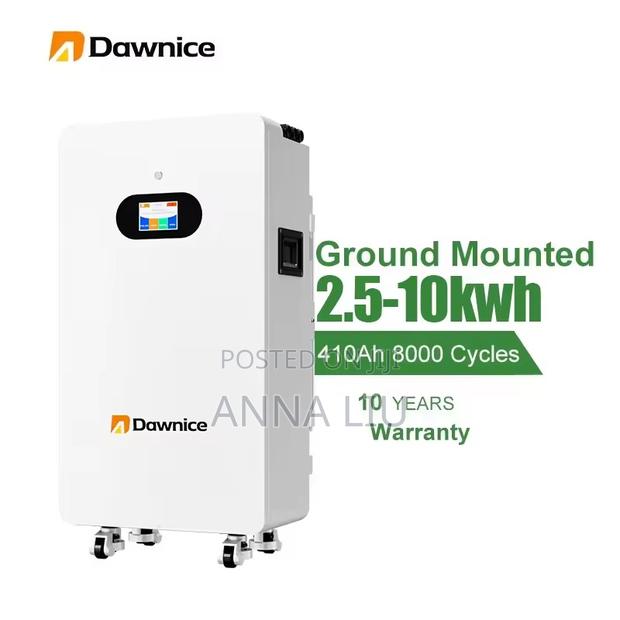 Durable Dawnice 10kwh 205ah 51.2v Wall-Mounted Lithium Battery