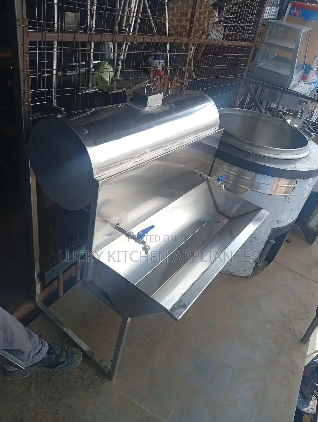 Heavy Duty Stainless Steel Handwashing Station.