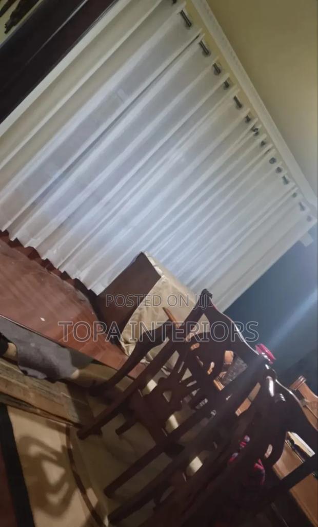 Light Filtering Dining Room White Sheer Curtains