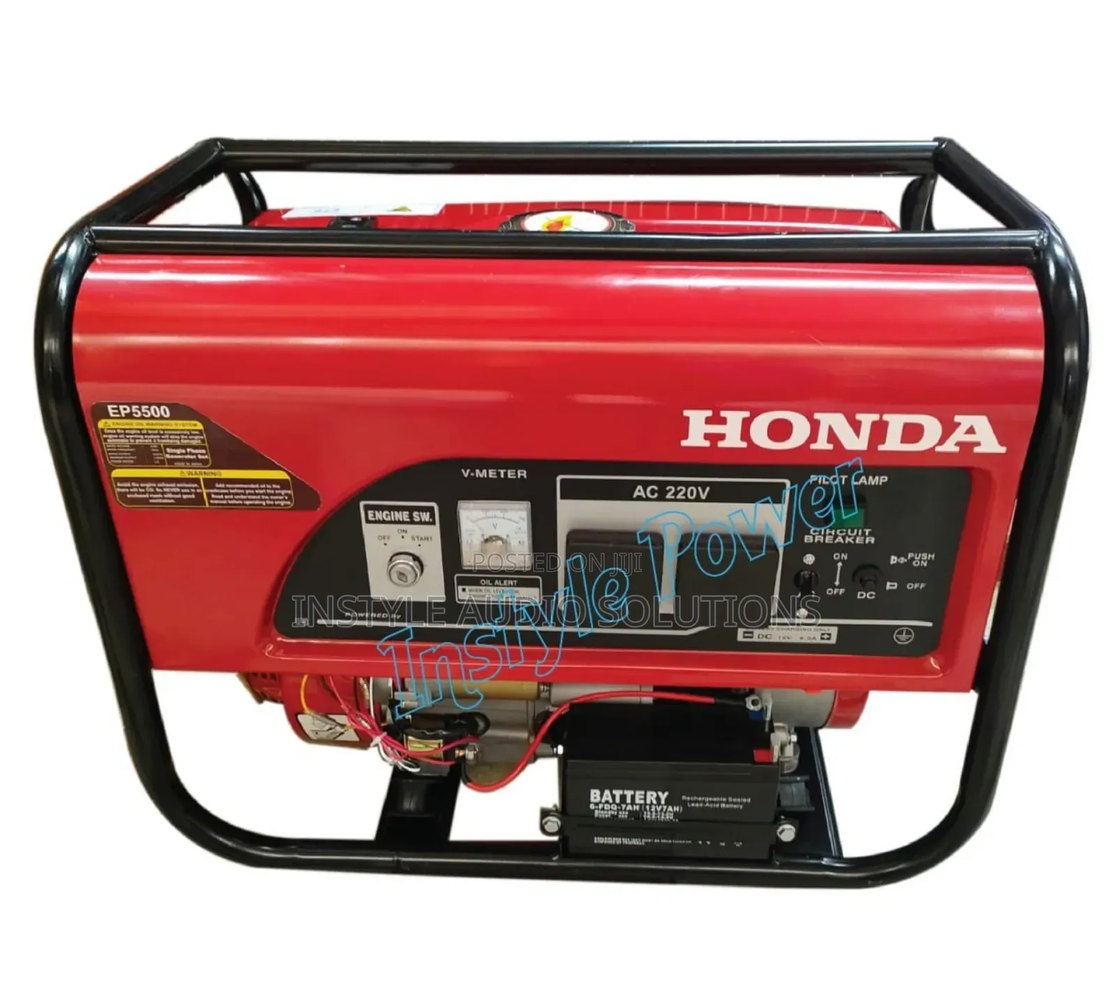 5kva Honda Generator Petrol Engine 15 Litres Tank Keystart Engine