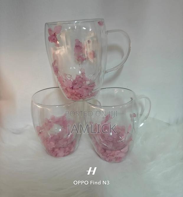 Double Glass Flower Cup –Cd